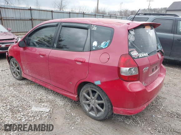 2007 Honda Fit Sport with VIN JHMGD38677S021695, listed as a IAAI auction lot 41552042 with 272,493 mi miles. Bid and sale history available at carsss.com. Image 3.