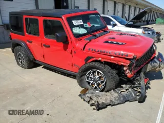 2024 Jeep Wrangler Rubicon z VIN 1C4PJXFG8RW264800, wystawiony jako Copart lot #51632235 z przebiegiem 36 246 mil mil oraz Szkoda całkowita • Salvage title. Historia ofert i sprzedaży dostępna na DreamBid. Obrazek 4.