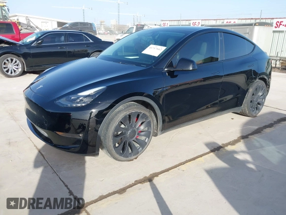 2022 Tesla Model Y Performance with VIN 7SAYGDEF6NF532027, listed as a IAAI auction lot 41717662 with 36,537 mi miles and . Bid and sale history available at DreamBid. Image 22.