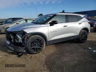 2020 Chevrolet Blazer LT z VIN 3GNKBCRS2LS689889, wystawiony jako Copart lot #48280455 z przebiegiem 58 428 mil mil oraz Szkoda całkowita • Salvage title. Historia ofert i sprzedaży dostępna na DreamBid. Obrazek 1.