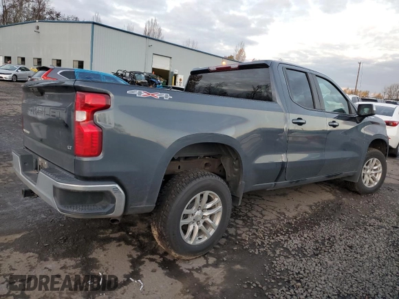 2021 Chevrolet Silverado 1500 LT with VIN 1GCRYDED4MZ249972, listed as a Copart auction lot 46192555 with 66,274 mi miles and Salvage Title. Bid and sale history available at DreamBid. Image 3.