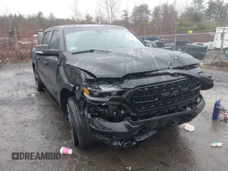 2021 Ram 1500 Limited with VIN 1C6SRFHT3MN500590, listed as a IAAI auction lot 41117602 with 81,875 mi miles and . Bid and sale history available at DreamBid. Image 1.