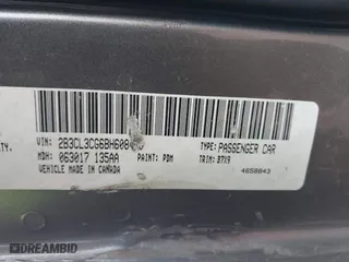 2011 Dodge Charger SE with VIN 2B3CL3CG6BH608460, listed as a IAAI auction lot 41489091 with 113,190 mi miles. Bid and sale history available at carsss.com. Image 9.