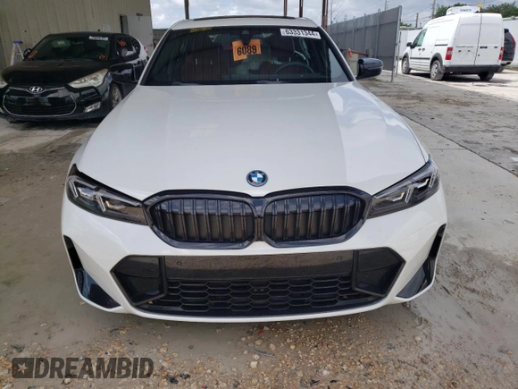 2024 BMW 3 Series 330e with VIN 3MW39FF08R8E33787, listed as a Copart auction lot 63331344 with 7,786 mi miles and Non Repairable. Bid and sale history available at carsss.com. Image 5.
