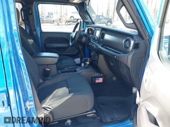 2021 Jeep Wrangler Unlimited Sport S with VIN 1C4HJXDG1MW722743, listed as a IAAI auction lot 41237900 with 35,662 mi miles and . Bid and sale history available at DreamBid. Image 5.