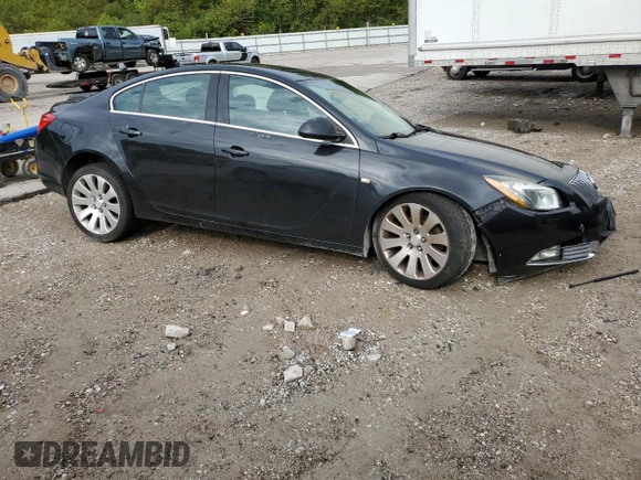 2011 Buick Regal CXL Turbo TO7 with VIN W04G15GV4B1056394, listed as a Copart auction lot 73506094 with 118,334 mi miles and Salvage Title. Bid and sale history available at carsss.com. Image 4.