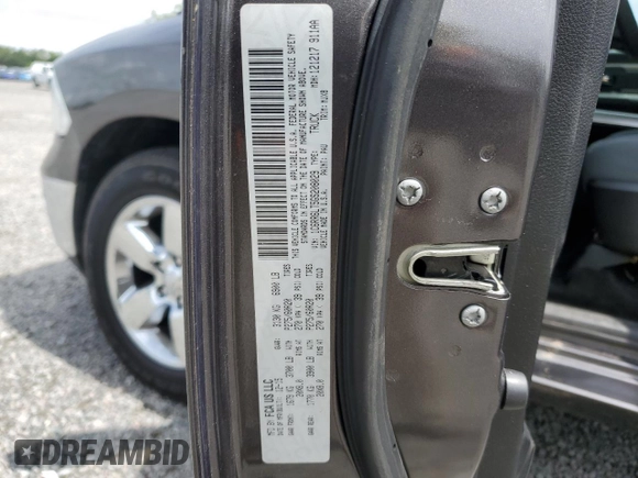 2016 Ram 1500 Lone Star with VIN 1C6RR6LT5GS208029, listed as a Copart auction lot 56121305 with 72,698 mi miles and Salvage title. Bid and sale history available at DreamBid. Image 13.