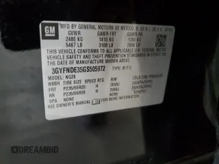 2016 Cadillac SRX Premium Collection с VIN 3GYFNDE35GS505972, выставлен на аукционе Copart как лот 79342004 с пробегом 166 238 миль миль и Чистый • Clean title. История ставок и продаж доступна на DreamBid. Изображение 13.