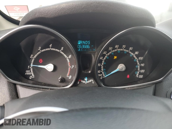 2017 Ford Fiesta Titanium with VIN 3FADP4FJ8HM164132, listed as a Copart auction lot 82577424 with 63,686 mi miles and Salvage Title. Bid and sale history available at DreamBid. Image 9.