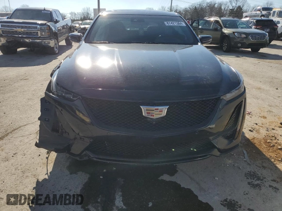 2020 Cadillac CT5 V-Series with VIN 1G6DV5RW8L0150419, listed as a Copart auction lot 87421384 with 58,743 mi miles and Salvage Title. Bid and sale history available at carsss.com. Image 5.