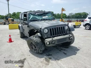 2017 Jeep Wrangler Unlimited 75th Anniversary with VIN 1C4BJWEG2HL503506, listed as a Copart auction lot 57046545 with 114,478 mi miles and Salvage title. Bid and sale history available at DreamBid. Image 13.
