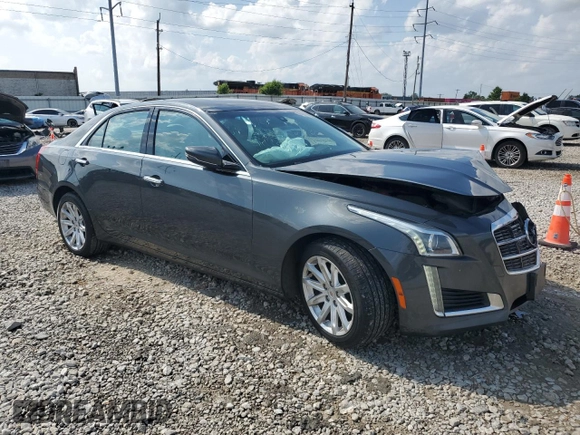 2014 Cadillac CTS AWD with VIN 1G6AW5SX9E0133215, listed as a Copart auction lot 61052055 with 179,614 mi miles and Salvage title. Bid and sale history available at DreamBid. Image 4.