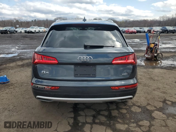 2020 Audi Q5 Premium Plus with VIN WA1BNAFY9L2017881, listed as a Copart auction lot 52328975 with 42,283 mi miles and Salvage Title. Bid and sale history available at carsss.com. Image 6.