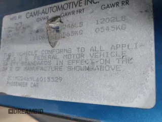 1990 Geo Metro z VIN 2C1MS2469L6015529, wystawiony jako IAAI lot #41902168 z przebiegiem 95 772 mil mil oraz . Historia ofert i sprzedaży dostępna na DreamBid. Obrazek 9.