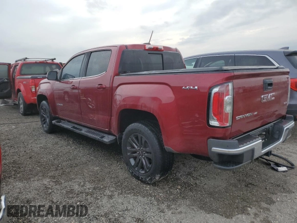 2019 GMC Canyon 4WD SLE with VIN 1GTG6CEN7K1350371, listed as a Copart auction lot 74199274 with 0 mi miles and Non Repairable. Bid and sale history available at carsss.com. Image 2.
