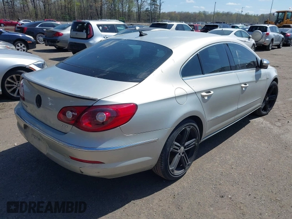 2011 Volkswagen CC Sport with VIN WVWMP7AN9BE705823, listed as a IAAI auction lot 41994900 with 141,382 mi miles and . Bid and sale history available at DreamBid. Image 4.