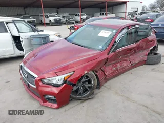 2015 Infiniti Q50 with VIN JN1BV7AP1FM347808, listed as a IAAI auction lot 41781327 with 57,140 mi miles and . Bid and sale history available at carsss.com. Image 18.
