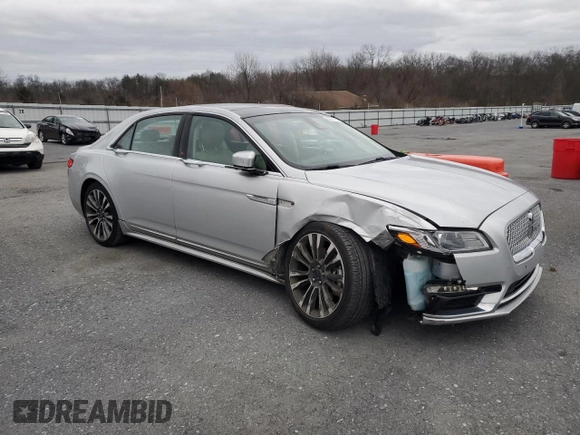 2017 Lincoln Continental Select with VIN 1LN6L9SP6H5627781, listed as a Copart auction lot 86077124 with 38,426 mi miles and Salvage title. Bid and sale history available at DreamBid. Image 4.