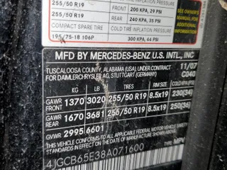 2008 Mercedes-Benz R 3.5L z VIN 4JGCB65E38A071600, wystawiony jako Copart lot #73197054 z przebiegiem 149 235 mil mil oraz Nie do naprawy • Non repairable. Historia ofert i sprzedaży dostępna na DreamBid. Obrazek 12.