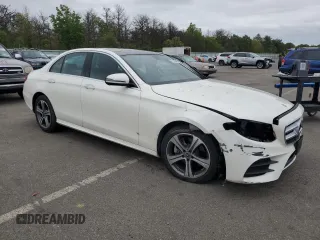 2018 Mercedes-Benz E 300 with VIN WDDZF4KB5JA383656, listed as a Copart auction lot 57108235 with 12,693 mi miles and Salvage title. Bid and sale history available at DreamBid. Image 4.
