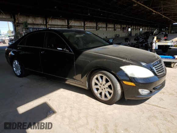 2007 Mercedes-Benz S 550 with VIN WDDNG71X47A119962, listed as a Copart auction lot 54789845 with 202,653 mi miles and Clean Title. Bid and sale history available at DreamBid. Image 4.