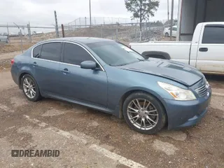 2008 Infiniti G35 Sedan Journey with VIN JNKBV61EX8M217050, listed as a IAAI auction lot 41619669 with 1 mi miles. Bid and sale history available at carsss.com. Image 1.