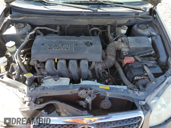 2005 Toyota Corolla CE with VIN 2T1BR32E45C346087, listed as a Copart auction lot 55468275 with 56,442 mi miles and Salvage Title. Bid and sale history available at DreamBid. Image 11.