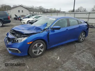 2019 Honda Civic LX with VIN 2HGFC2F63KH549331, listed as a Copart auction lot 51432035 with 67,060 mi miles and Salvage Title. Bid and sale history available at DreamBid. Image 1.