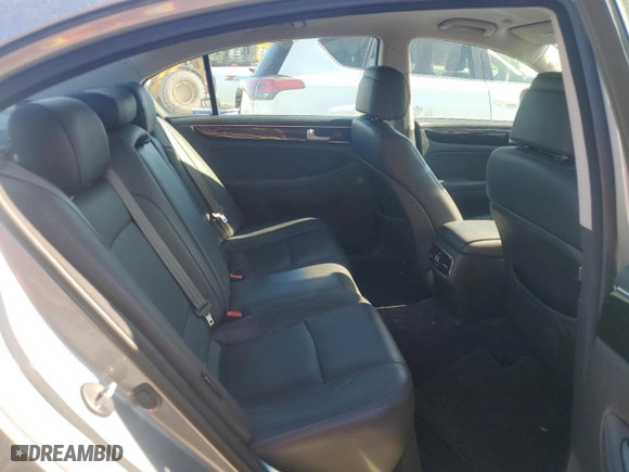 2014 Hyundai Genesis 3.8L with VIN KMHGC4DD1EU261997, listed as a Copart auction lot 49341575 with 56,599 mi miles and Salvage Title. Bid and sale history available at carsss.com. Image 10.