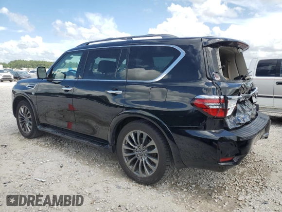 2021 Nissan Armada Platinum with VIN JN8AY2DA5M9374038, listed as a Copart auction lot 59656864 with 52,340 mi miles and Clean Title. Bid and sale history available at carsss.com. Image 2.