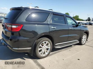 2016 Dodge Durango Citadel with VIN 1C4RDJEG6GC341421, listed as a Copart auction lot 61680215 with 77,024 mi miles and Salvage title. Bid and sale history available at DreamBid. Image 3.