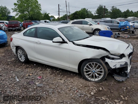 2016 BMW 2 Series 228i xDrive with VIN WBA1G9C53GV599188, listed as a Copart auction lot 59300385 with Not provided miles and Salvage title. Bid and sale history available at DreamBid. Image 4.