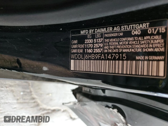 2015 Mercedes-Benz CLS 400 z VIN WDDLJ6HB9FA147915, wystawiony jako Copart lot #50195795 z przebiegiem 131 550 mil mil oraz Szkoda całkowita • Salvage title. Historia ofert i sprzedaży dostępna na DreamBid. Obrazek 15.