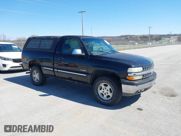 1999 Chevrolet Silverado 1500 LS with VIN 1GCEK14T9XZ213688, listed as a IAAI auction lot 41818993 with 192,743 mi miles. Bid and sale history available at carsss.com. Image 1.