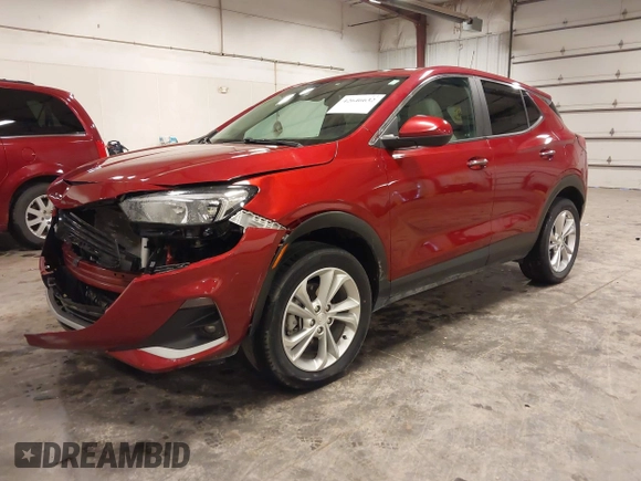 2021 Buick Encore GX Preferred with VIN KL4MMCSL3MB057859, listed as a IAAI auction lot 42646632 with 33,512 mi miles and . Bid and sale history available at DreamBid. Image 2.
