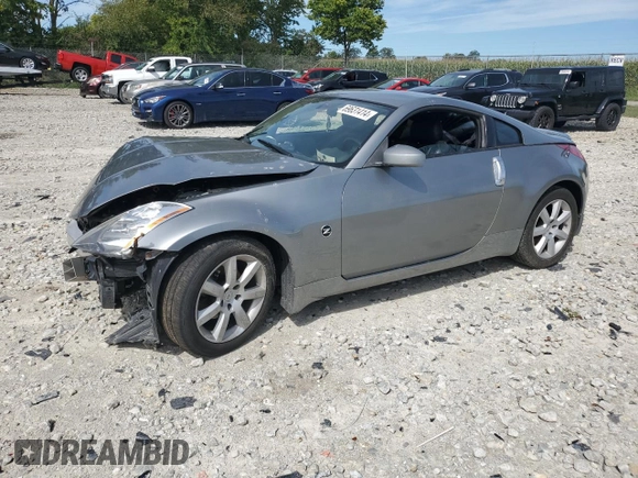 2005 Nissan 350Z with VIN JN1AZ34D05M606703, listed as a Copart auction lot 69631414 with 133,519 mi miles and Salvage Title. Bid and sale history available at DreamBid. Image 1.