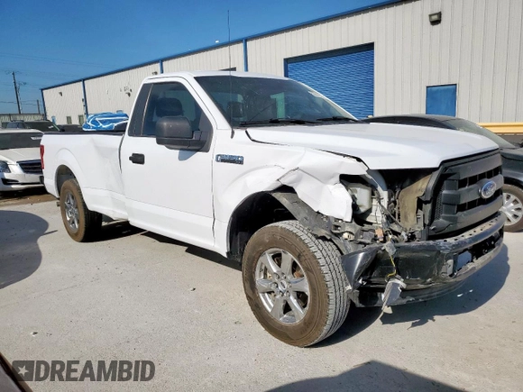 2017 Ford F-150 XL with VIN 1FTMF1C82HKC42585, listed as a Copart auction lot 53367555 with 130,630 mi miles and Salvage title. Bid and sale history available at DreamBid. Image 4.