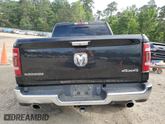 2019 Ram 1500 Laramie with VIN 1C6SRFJT6KN714870, listed as a Copart auction lot 55137815 with 92,941 mi miles and Salvage title. Bid and sale history available at DreamBid. Image 6.