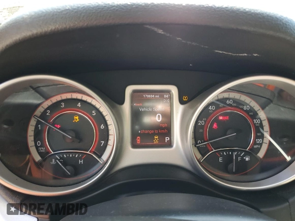 2013 Dodge Journey American Value with VIN 3C4PDCAB7DT695249, listed as a Copart auction lot 53935505 with 178,694 mi miles and Clean title. Bid and sale history available at DreamBid. Image 9.