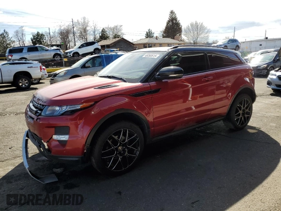 2013 Land Rover Range Rover Evoque Dynamic Premium with VIN SALVT1BG8DH717601, listed as a Copart auction lot 49260615 with 127,212 mi miles and Salvage Title. Bid and sale history available at carsss.com. Image 1.