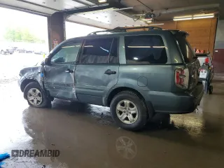 2007 Honda Pilot LX with VIN 5FNYF18127B027538, listed as a Copart auction lot 57455685 with Not provided miles and Salvage title. Bid and sale history available at DreamBid. Image 2.