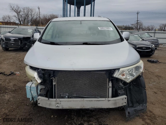 2012 Nissan Quest SL with VIN JN8AE2KP2C9036045, listed as a Copart auction lot 50823905 with 115,382 mi miles and Salvage Title. Bid and sale history available at carsss.com. Image 5.
