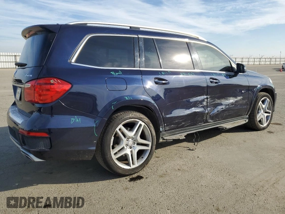 2013 Mercedes-Benz GL-Class GL 550 with VIN 4JGDF7DE5DA165391, listed as a Copart auction lot 42755515 with 153,241 mi miles and Salvage Title. Bid and sale history available at carsss.com. Image 3.