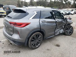2020 Infiniti QX50 Essential z VIN 3PCAJ5M16LF113796, wystawiony jako Copart lot #48614265 z przebiegiem Nie podano mil oraz Szkoda całkowita • Salvage title. Historia ofert i sprzedaży dostępna na DreamBid. Obrazek 3.