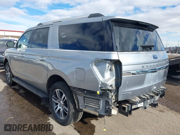 2024 Ford Expedition Max Limited with VIN 1FMJK2A82REA45595, listed as a IAAI auction lot 41425297 with 27,477 mi miles and . Bid and sale history available at DreamBid. Image 3.