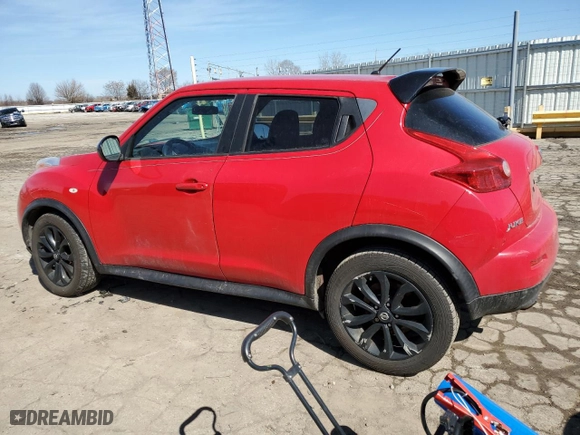 2014 Nissan Juke SL with VIN JN8AF5MV9ET358729, listed as a Copart auction lot 48377815 with 195,234 mi miles and Salvage Title. Bid and sale history available at carsss.com. Image 2.