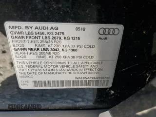 2018 Audi Q5 Premium Plus z VIN WA1BNAFY2J2193734, wystawiony jako Copart lot #56683185 z przebiegiem 74 506 mil mil oraz Nie do naprawy • Non repairable. Historia ofert i sprzedaży dostępna na DreamBid. Obrazek 13.