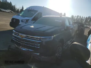 2023 Chevrolet Silverado 1500 LTZ with VIN 1GCUDGED3PZ264037, listed as a Copart auction lot 47615965 with 5,670 mi miles and Salvage Title. Bid and sale history available at carsss.com. Image 1.
