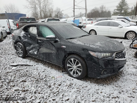 2019 Acura TLX w/A-Spec Pkg with VIN 19UUB3F62KA001402, listed as a Copart auction lot 88762055 with 84,536 mi miles and Salvage Title. Bid and sale history available at carsss.com. Image 4.