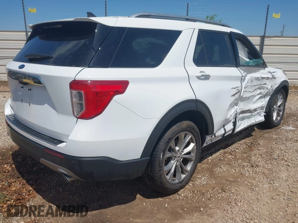 2023 Ford Explorer Limited with VIN 1FMSK7FH2PGA07604, listed as a IAAI auction lot 42012156 with 38,183 mi miles. Bid and sale history available at carsss.com. Image 4.